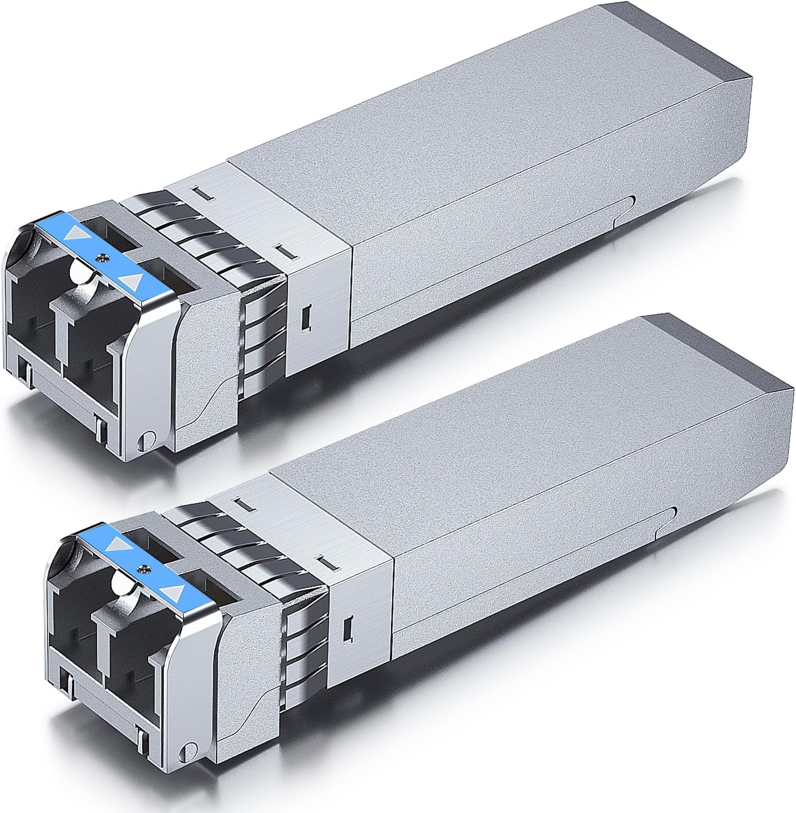 10Gtek 10GBase-LR SFP+ Transceiver, 10G 1310nm SMF SingleMode Fiber Optic Module, 10km, for Cisco SFP-10G-LR, Meraki MA-SFP-10GB-LR, Ubiquiti UniFi UF-SM-10G, Fortinet, Mikrotik, Netgear, Pack of 2