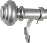 Vista 1 de Decopolitan - Juego de instalación de cortina para ventana con varilla sencilla diámetro 1 pulgada