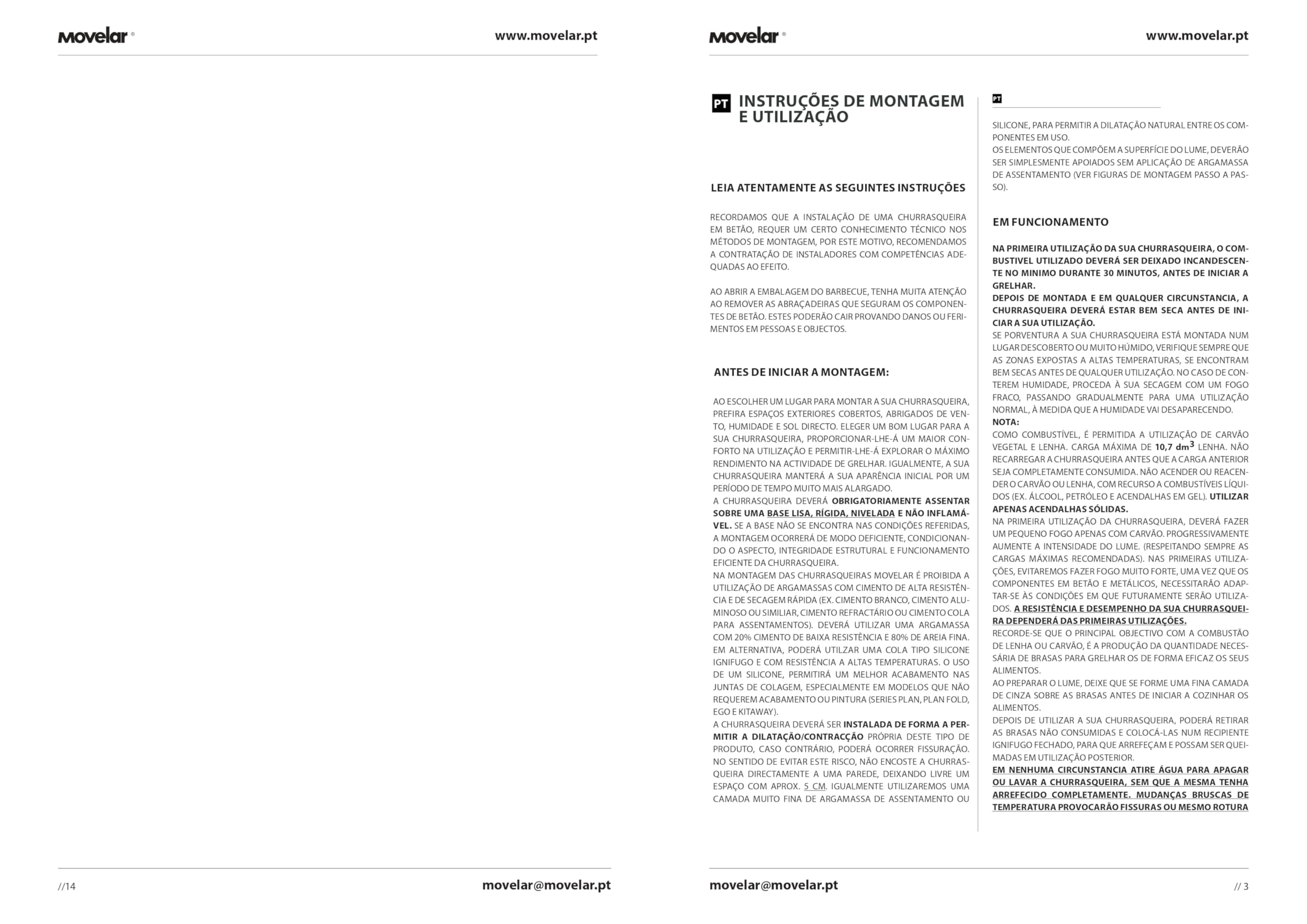 MOVELAR - Barbacoa de Obra en Hormigón y Ladrillo Alcoa Volante – Para Carbón y Leña, Resistente y Duradera para Exterior (86,5 x 58 x 150 cm)