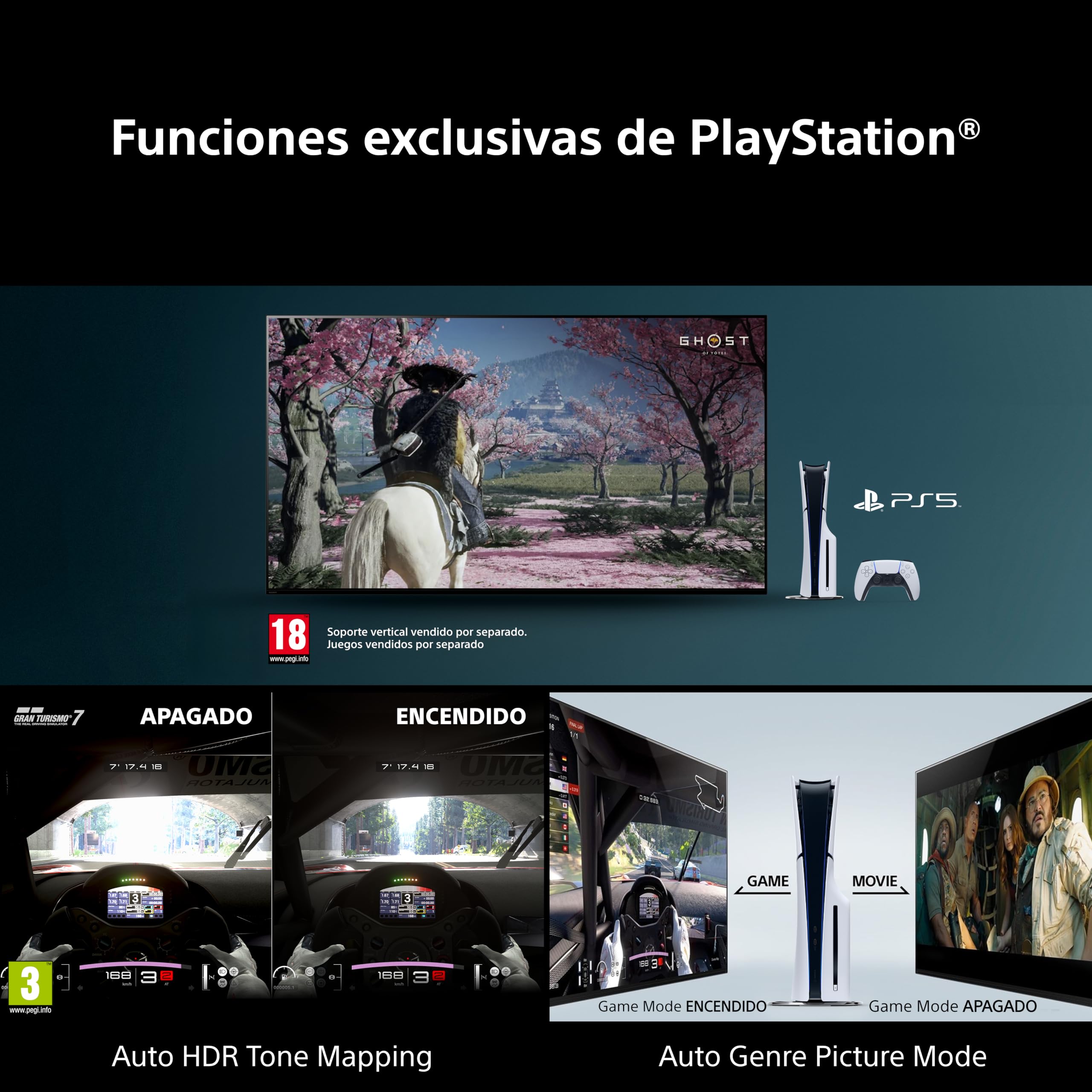 Sony BRAVIA 2 II 55 Pulgadas TV 4K Smart TV (Google TV), Procesador X1, Escalado 4K, Dolby Atmos y DTS:X, Compatible con PS5, 50S20M2, Modelo 2026