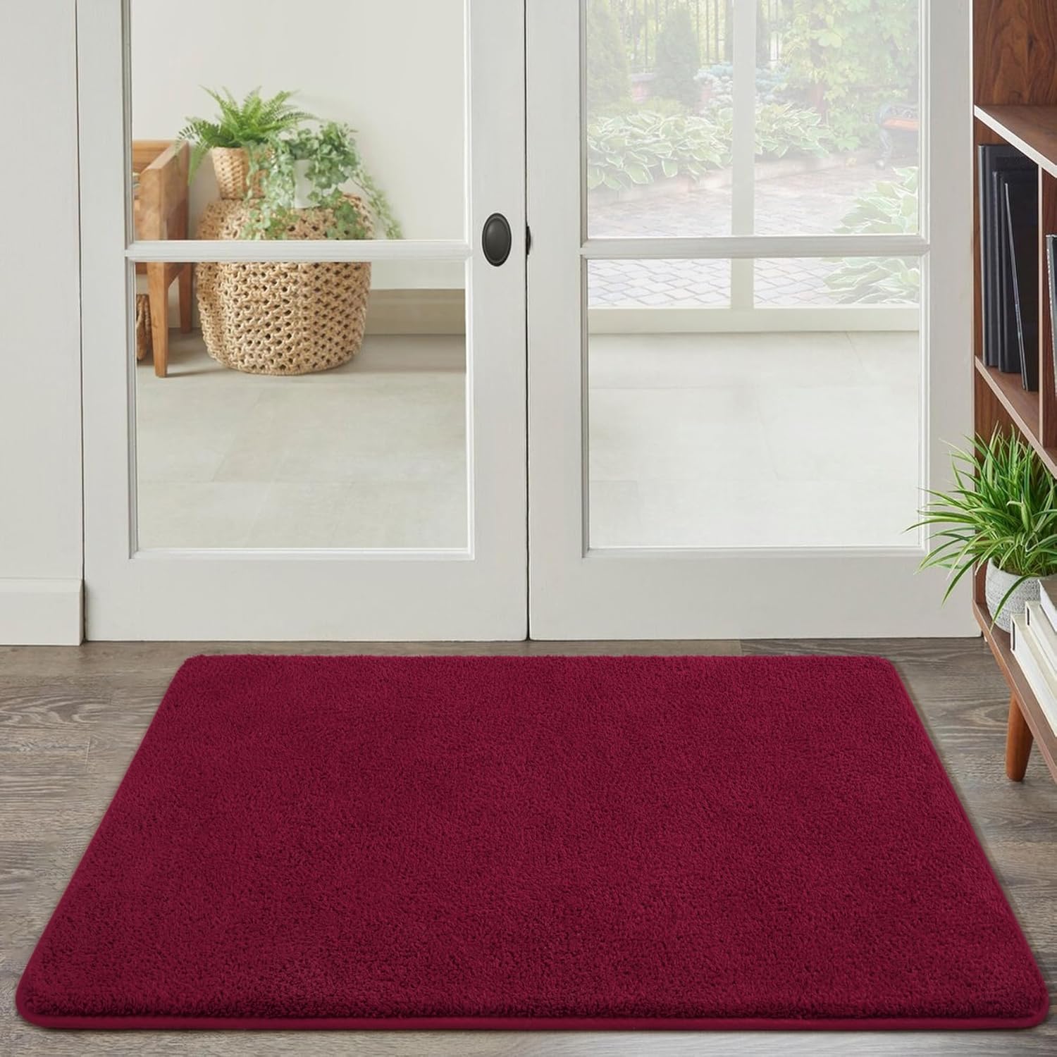 Amazon.com: Keeko 2x3 Red Area Rugs for Bedroom Living Room, Soft ...