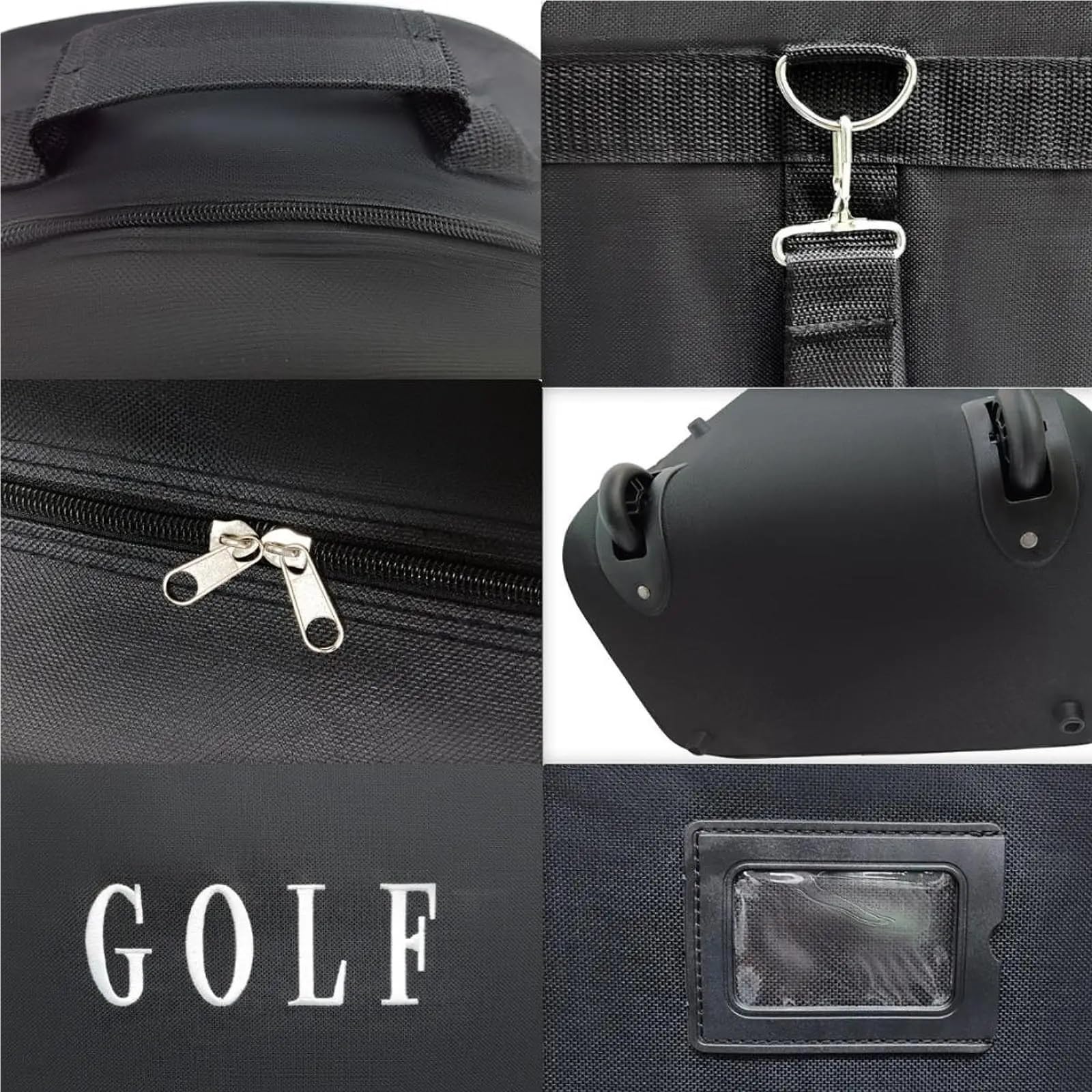 Funda para Bolsa De Golf Bolsa de Viaje Golf Accesorios Transporte protección Resistente al Desgaste Acolchada con Ruedas