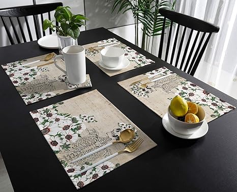 Amazon ランチョンマット 髑髏 ヒナギク 手描き イラスト レトロ プレースマット お食事マット 食卓 飾り 断熱 テーブルマット おしゃれ 滑り止め 北欧 丸洗い 雰囲気アップ 家庭レストラン用 6枚 ランチョンマット オンライン通販 Amazon ランチョンマット 髑髏 ヒナギク 手描き イラスト レトロ プレースマット お食事マット 食卓 飾り 断熱 テーブルマット おしゃれ 滑り止め 北欧 丸洗い 雰囲気アップ 家庭レストラン用 6枚 ランチョンマット オンライン通販