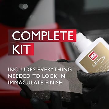 Autoglym Ultra High Definition Ceramic Coating Kit | Easy-to-Apply Hydrophobic Protection, Long-Lasting Gloss Finish with Extreme Water Beading