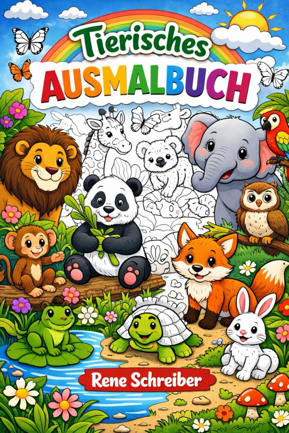 Tierisches Ausmalbuch