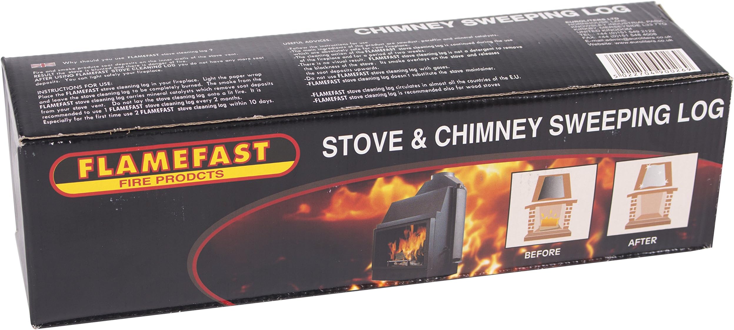 chimlogs1 Chimney Cleaning Log, Brown