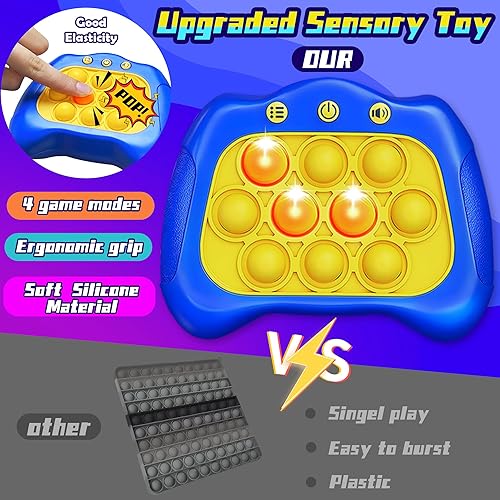 Miniatura 3 de Juguetes sensoriales para ansiedad con burbujas que estallan rápidamente, juguetes de mano para aliviar el estrés, juguetes sensoriales para niños
