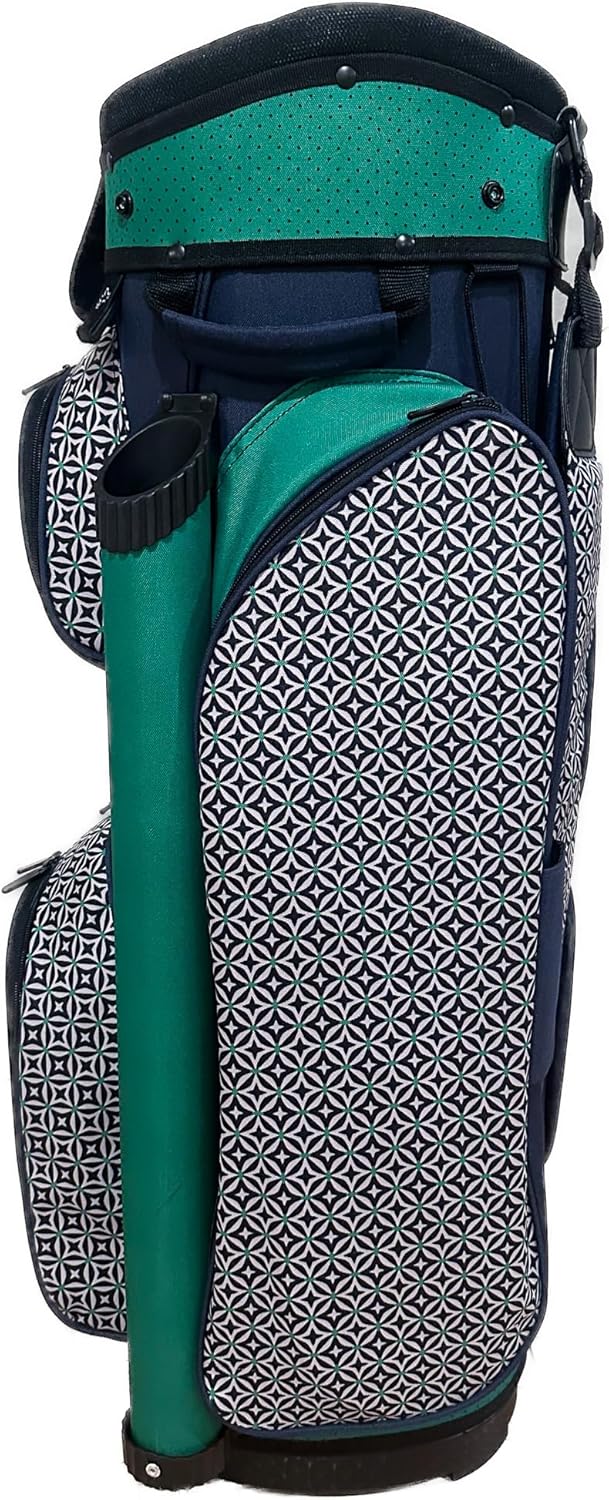 Sassy Caddy Dublin Lightweight Golf Cart Bag – 3.5 lbs, 14-Way Divider, Waterproof, Fade & Stain Resistant, Includes Cooler Pocket & Velvet-Lined Valuables Pocket