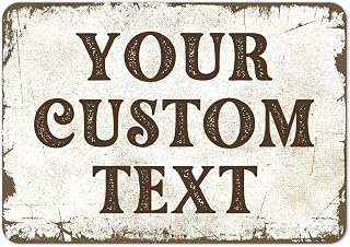 SigoSigns Personalized Rustic Metal Sign - Custom 10x7 Inch Fade-Resistant ACM for Man Cave, Christmas Gift, Indoor Outdoor Use, Made in USA