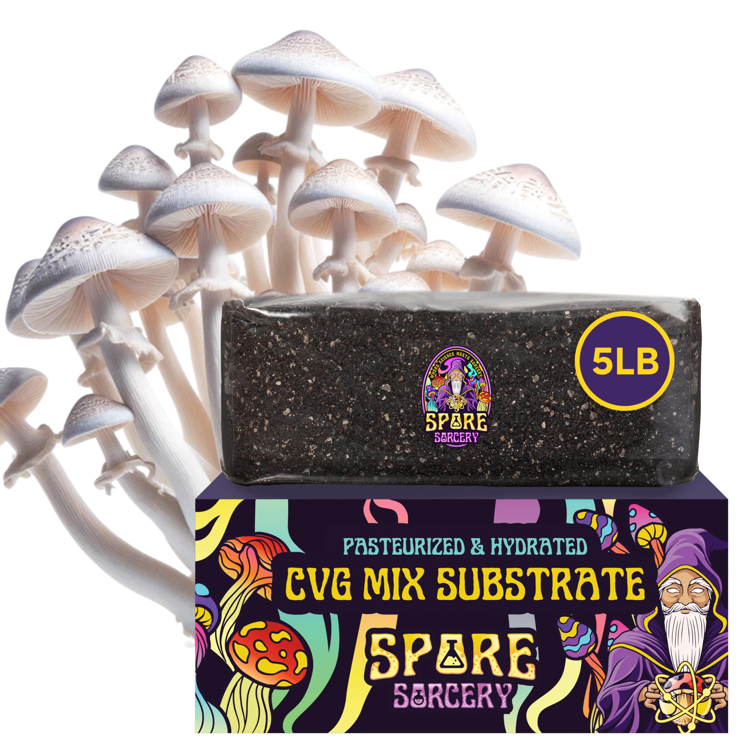 Amazon.com : SPORE SORCERY 5 LB Pasteurized & Hydrated Mushroom