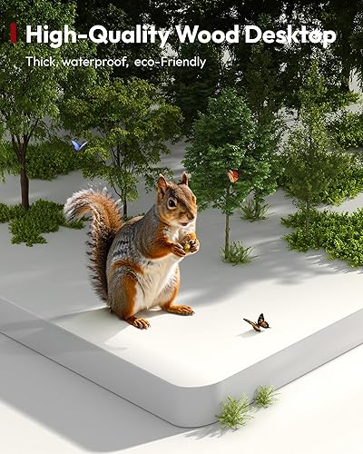 Miniatura 6 de SANODESK Escritorio eléctrico de pie de 60 x 24 pulgadas, escritorio de altura ajustable con controlador de 6 botones, escritorio ergonómico para