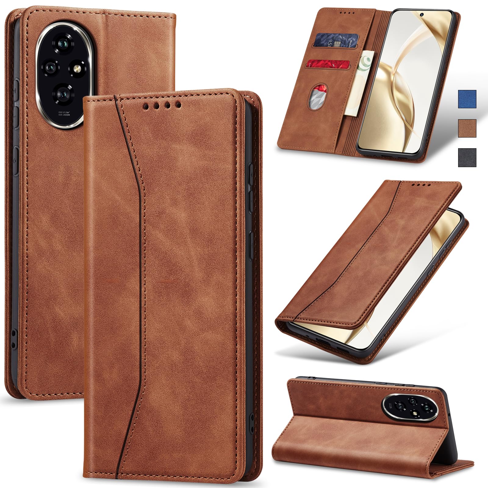 Cadorabo Cover Honor 10i / 20 Lite Slim Flip Case Finto Cuoio Verde