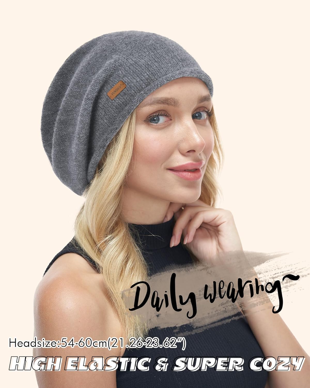 FURTALK Slouchy Beanies for Women Winter Hats Soft Warm Beanie Hat Ladies Knitting Skull Beanies - Image 5