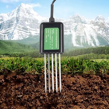 USB Soil Sensor,7-in-1 Soil Tester With PH Temperature Humidity Measurement, NPK Nutrient Detection, Waterproof IP68 Metal Probe-Agriculture-Floriculture-Potted Plants