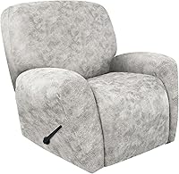 Vista 39 de Fundas para Silla Reclinable de Aspecto de Cuero, 4 Piezas, Funda Lazy Boy para Silla Reclinable, Funda de Sofá Suave, Protector de Muebles Lavable