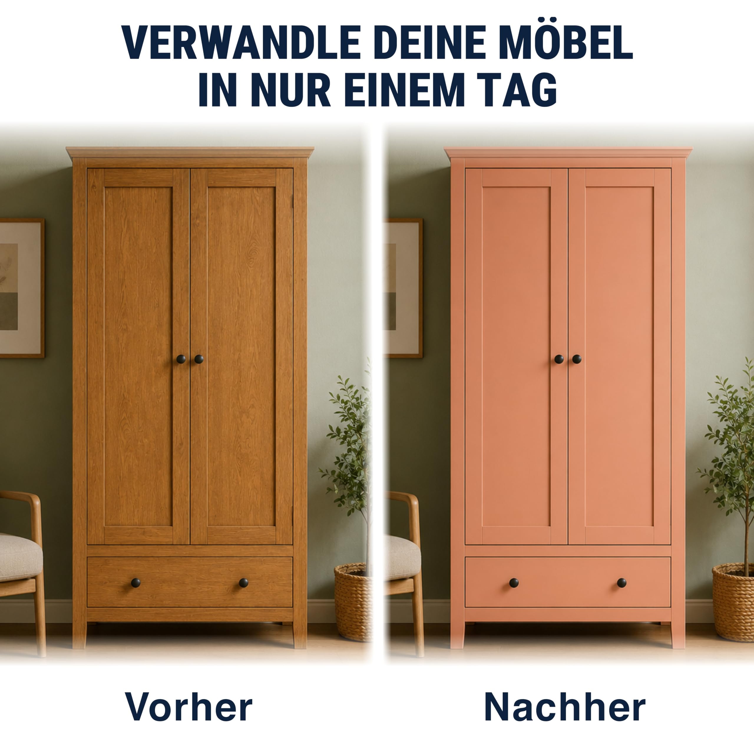 Vernice per mobili per legno e metallo, a base d'acqua, vernice per legno, metallo, cashmere, 2,5 l
