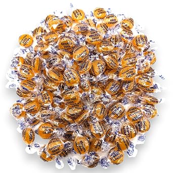 A Blend Above Sugar-Free Butterscotch Hard Candy - 1.5 lbs 24 oz Approximately 100 Pieces Keto-Friendly Gourmet Candy, Individually Wrapped Buttery Butterscotch Flavor, Diabetic & Gluten-Free Candy