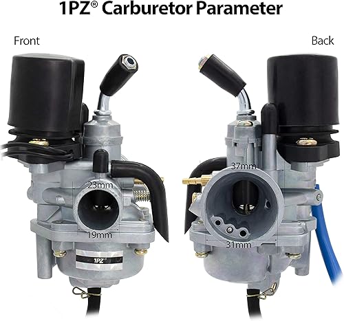 Miniatura 4 de 1PZ Carburador C19-AF1 de 0.748 in de 2 tiempos de repuesto para Yamaha Jog50 Jog90 2 tiempos Dinli 50cc 70cc 90cc 100cc 110cc ATV Quad Carb Dino Jp