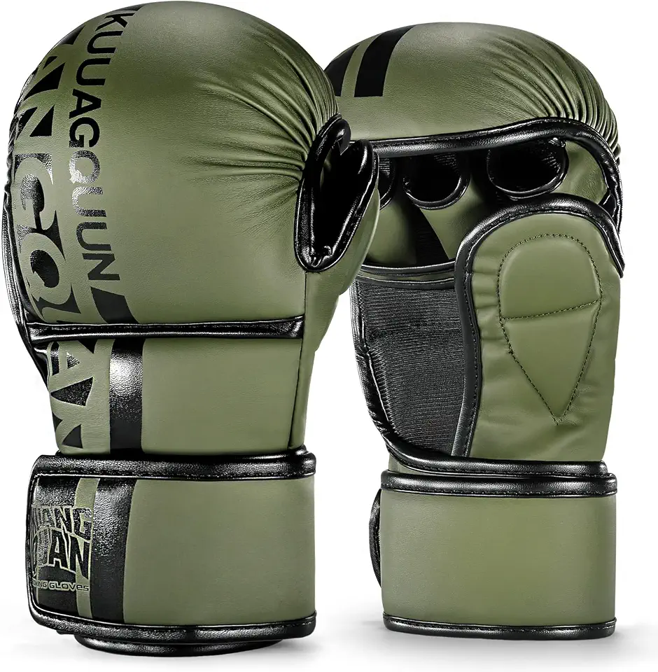 MMA Gloves Open Palm Sparring & Grappling Mitts,Martial Arts for Men & Women,Combat Sports,MMA, Boxing, Muay Thai, Kickboxing
