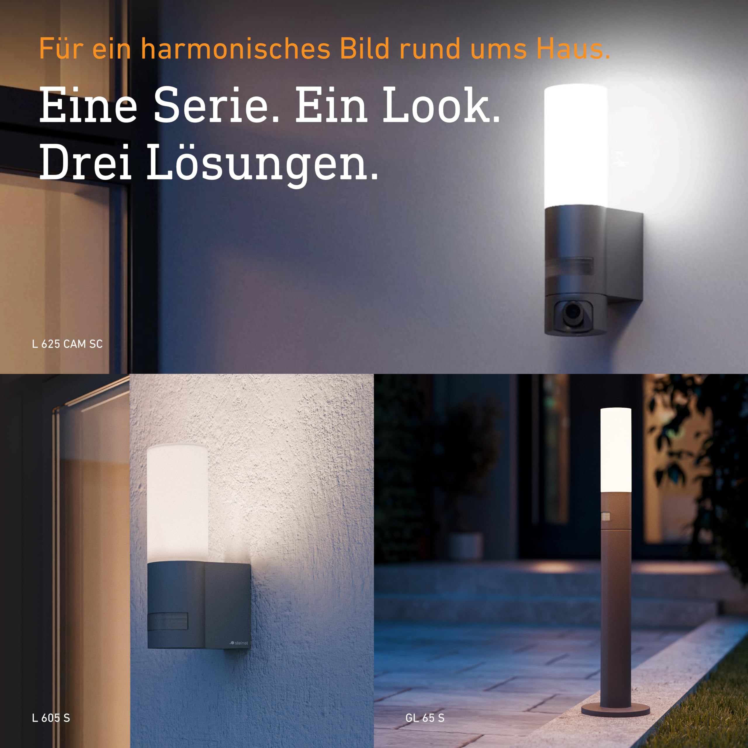 Steinel LED Wegeleuchte GL 65 Anthrazit, Opalglas, Aluminium Standleuchte, Gartenleuchte warmweiß, 77 cm hoch Beleuchtung