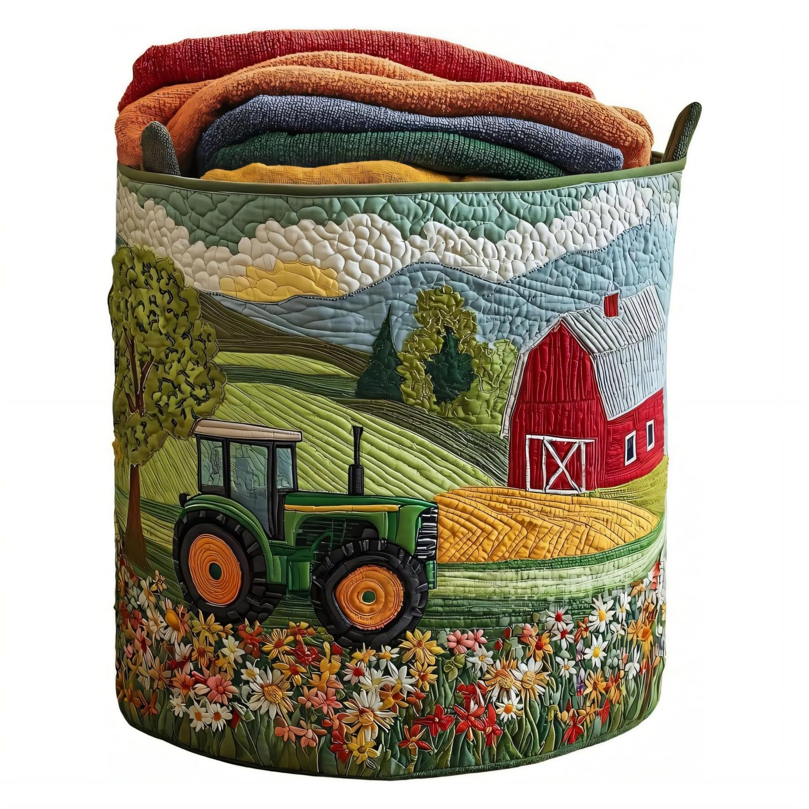 Kaeltsyn B Foldable Hamper With Handles For Laundry And Practical Home Decor Use Multipurpose Storage Asket Garment Organiser