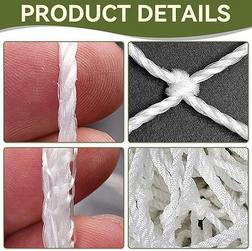 Miniatura 3 de Red de portería de fútbol, redes de repuesto para fútbol deportivo, red de fútbol para juegos de patio trasero y entrenamiento para adultos y