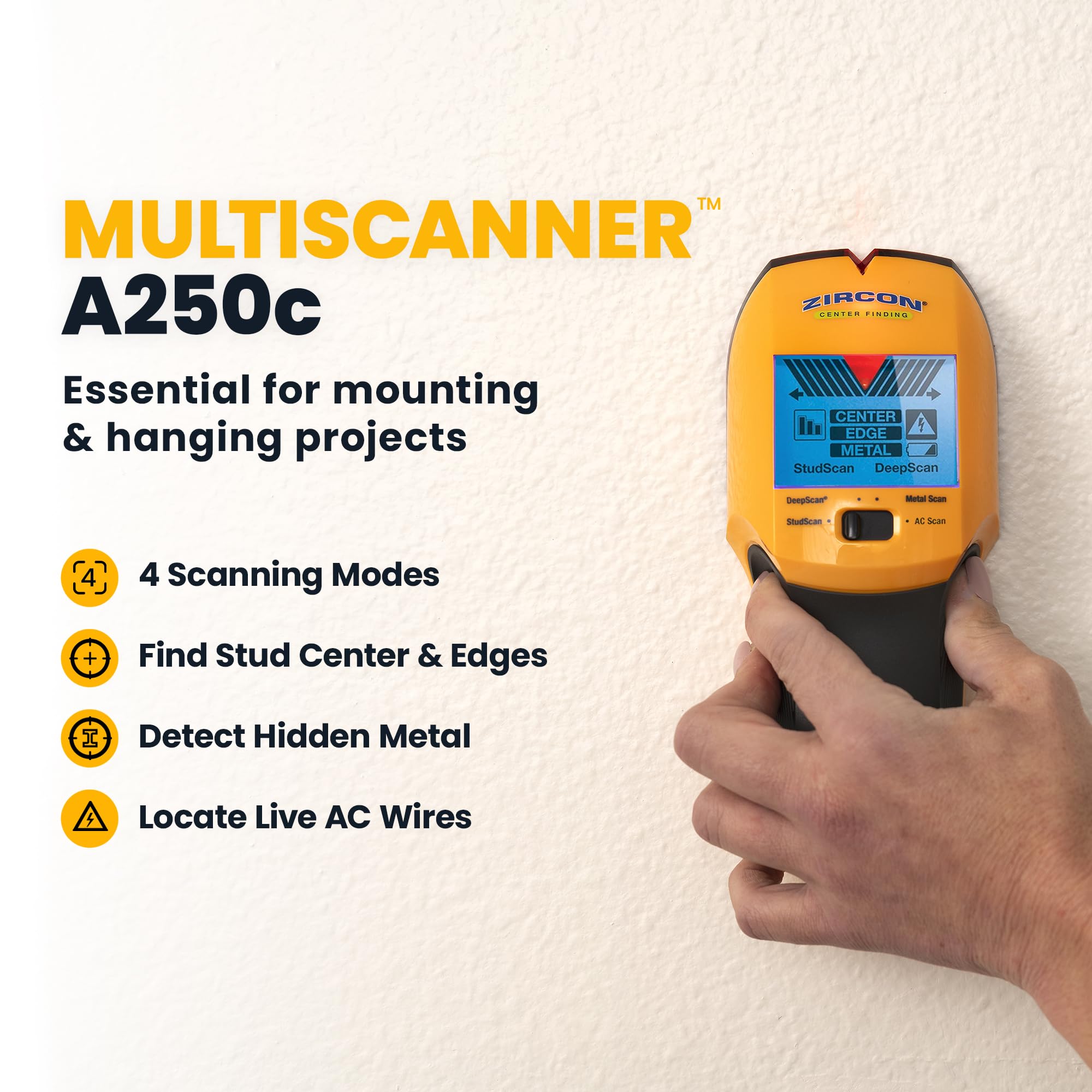 Zircon MultiScanner Stud Finder - Wood & Metal -2