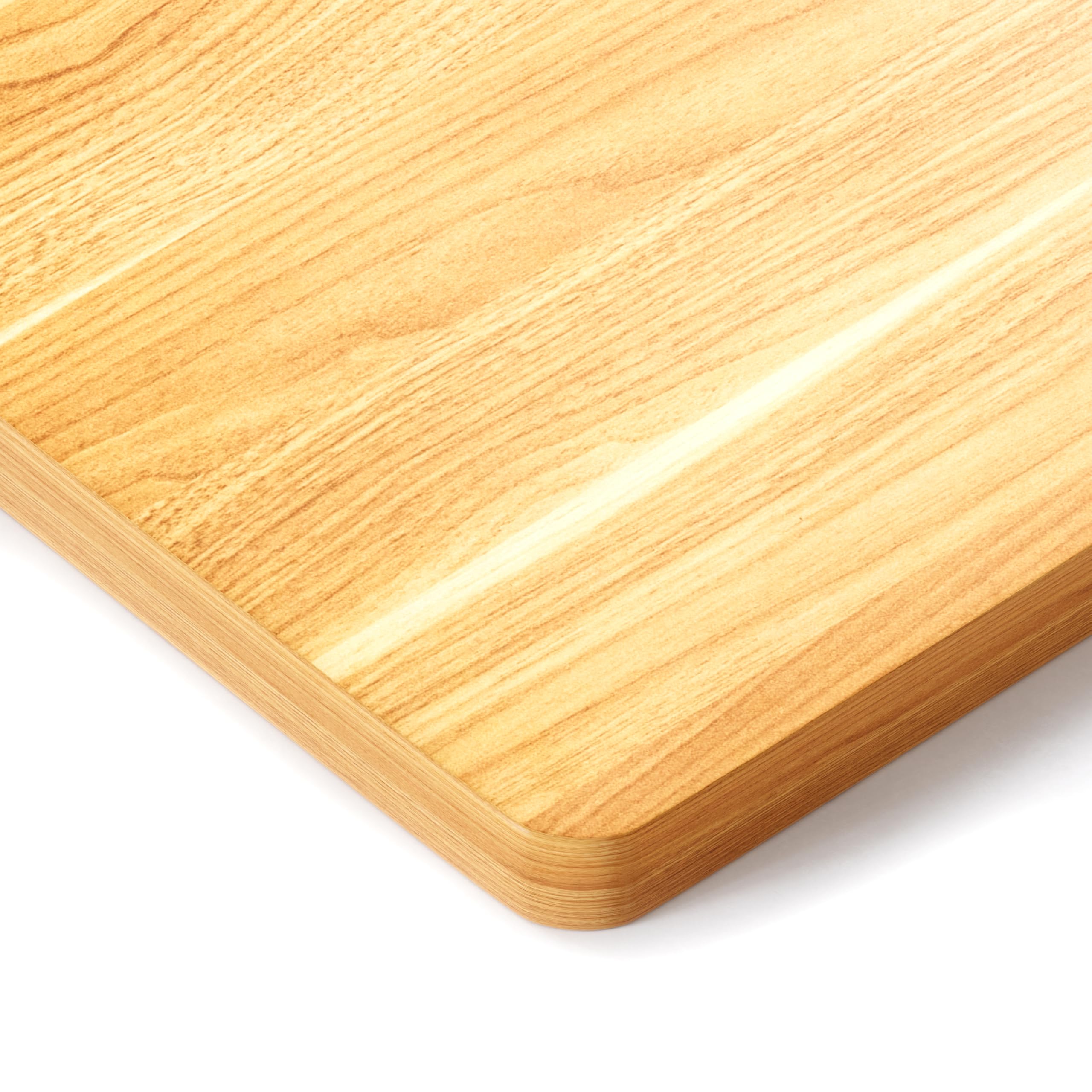 BIZUM Table Top 120 x 60 cm Desk Top Desktop for Height Adjustable Electric Standing Desk, Dining Tables and More DIY - 25 mm Sturdy Durable (Maple)
