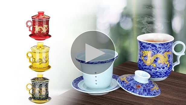 ドラゴンハンドル付き陶器花瓶　青磁 New-Design-Antique-Vases-of-