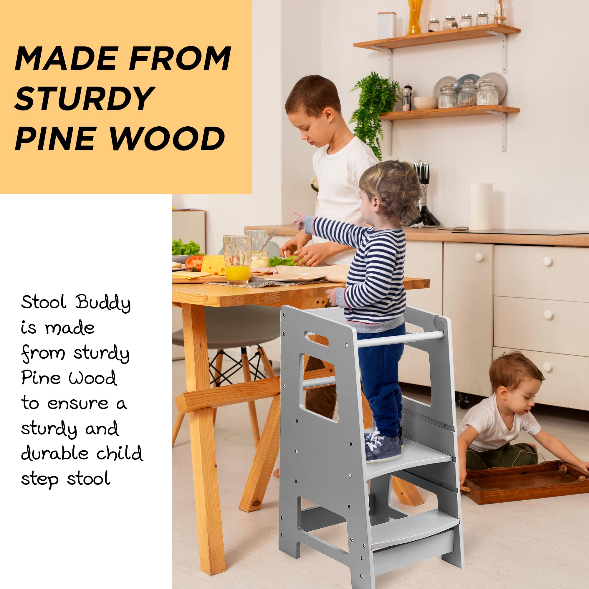Amazon.com : FOSSICS Stool Buddy Child Step Stool Tower for Kids