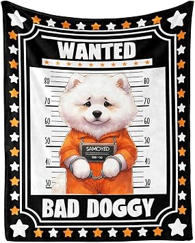 Samoyed Throw Blanket for Kids Boys Girls Gifts, 40 x 50