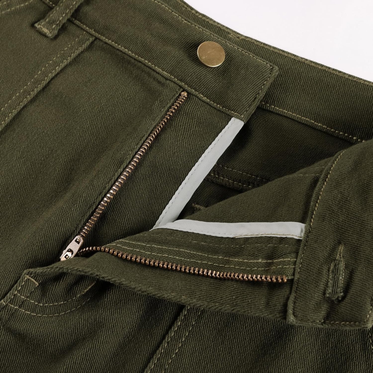 Belle Poque Women's Denim Skirt Stretchy High Waisted Below Knee Length Jean Skirt with Pockets Spring Summer Trendy 2026 - Image 9