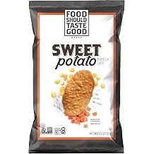 Food Should Taste Good Sweet Potato Tortilla Chips, 5.5oz Bag, Pack of 6