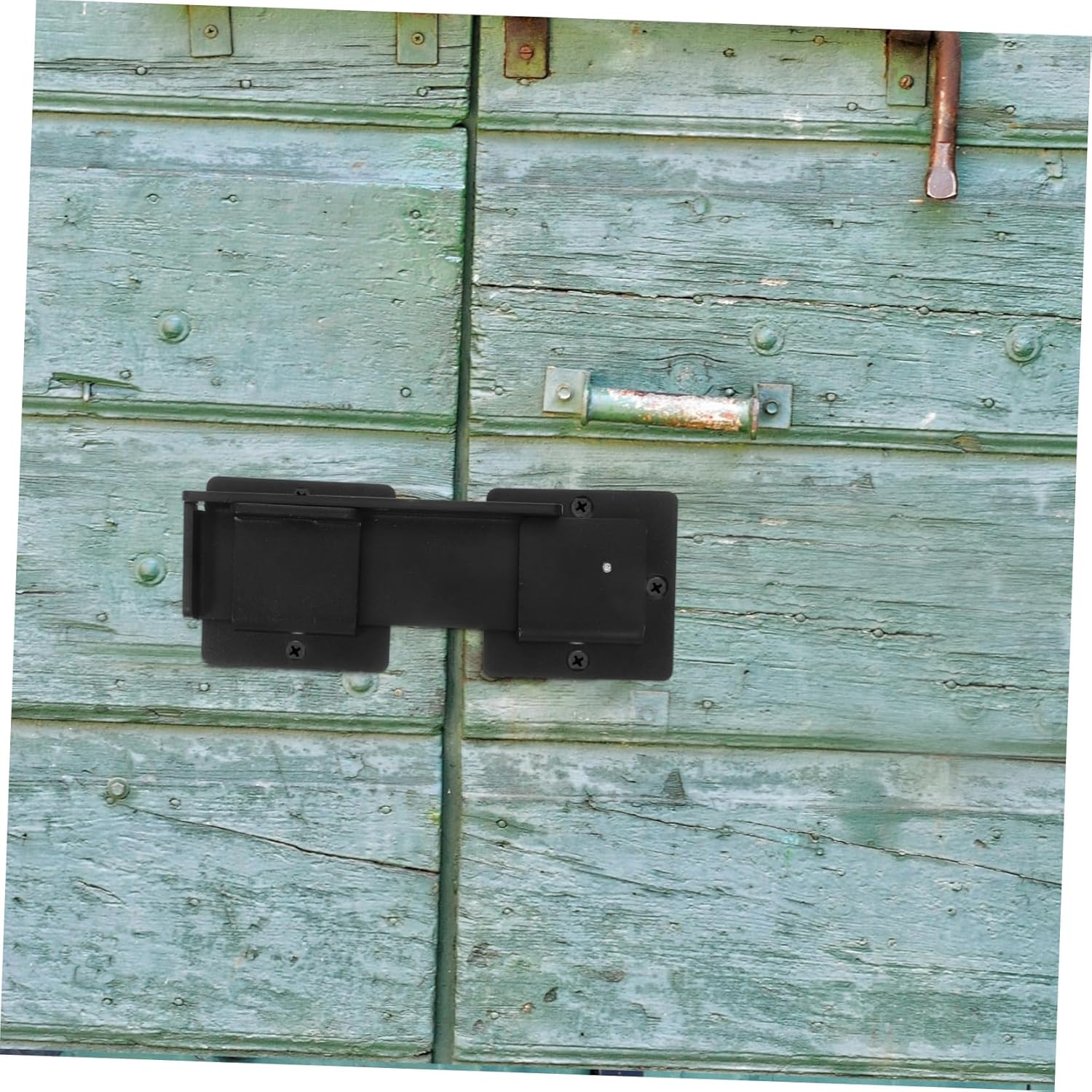 BESPORTBLE Heavy Duty Gate Latch with Adjustable Design and Built Padlock Hole Aluminum Alloy Lock for Wooden Fences Sliding and Swing Barn Doors Outdoor Security