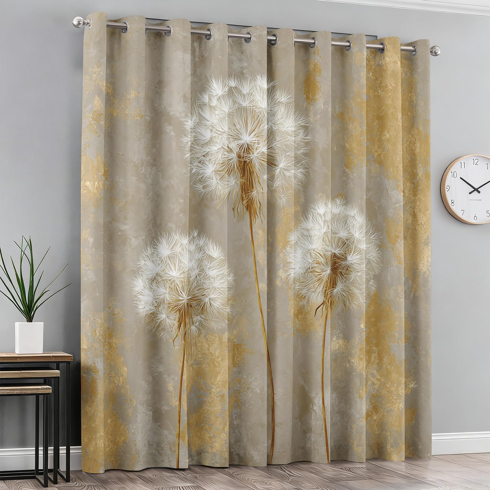 Rideau occultant pissenlit 140x240 cm lot de 2 pour la décoration de chambre