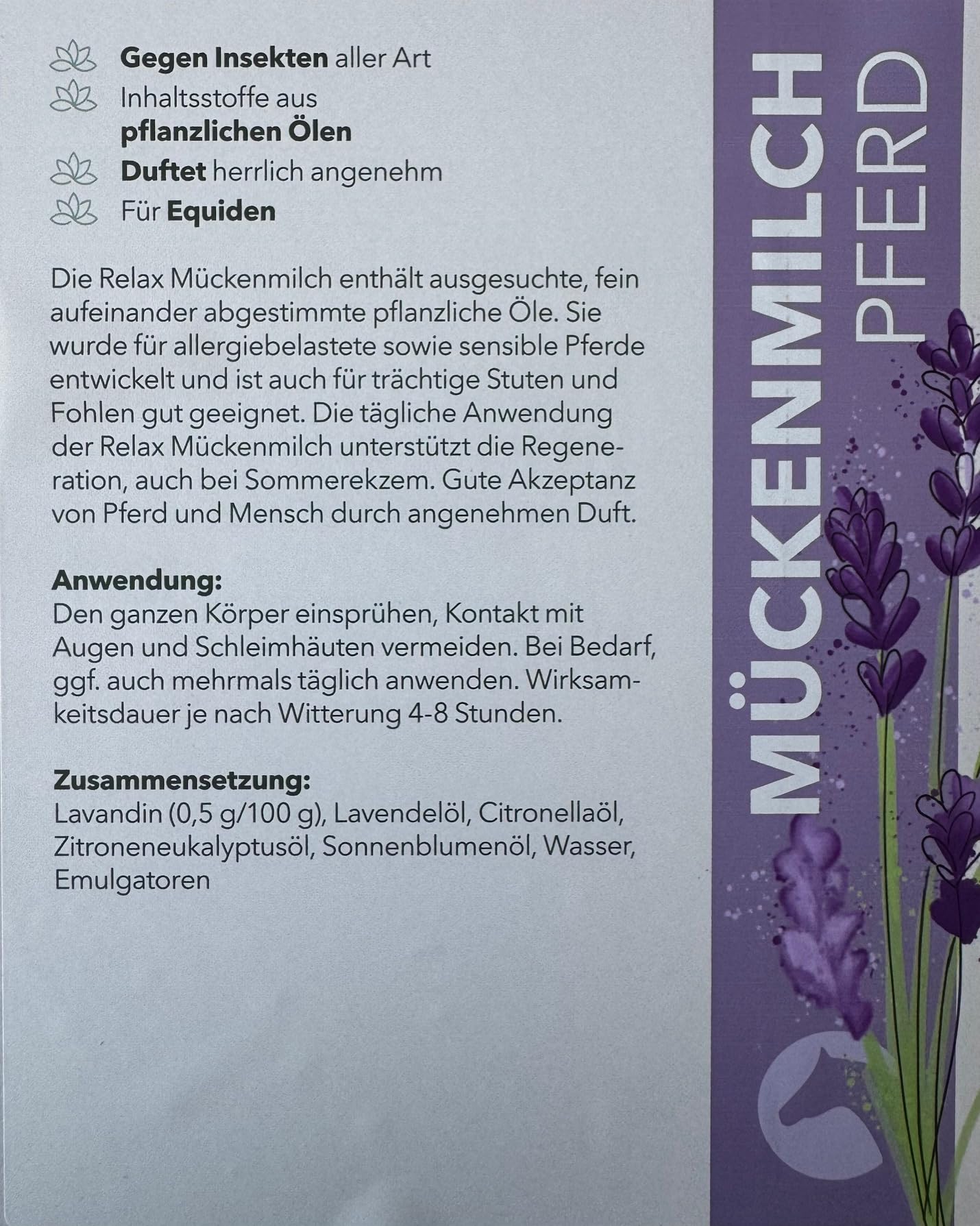 Relax BioCare 5 Liter Kanister - Mückenmilch Pferd
