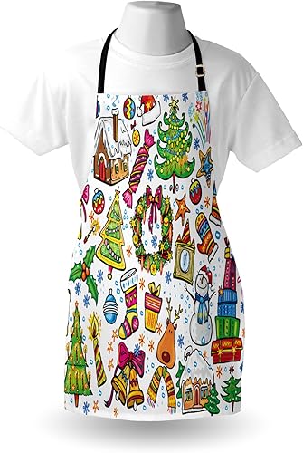Miniatura 3 de Ambesonne Digital Printed Multicolor Aprons