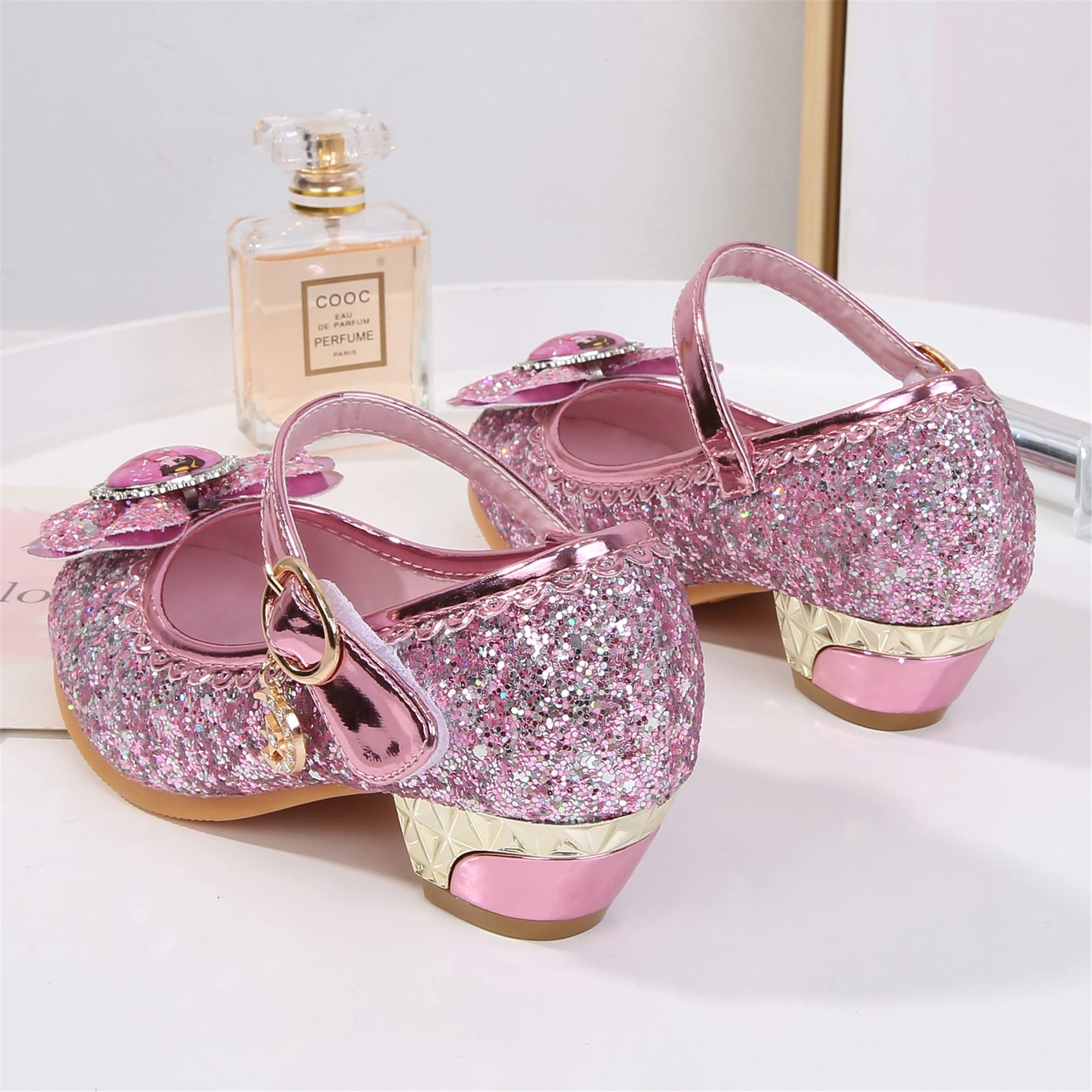 New front Principessa Scarpe Festive Scarpe col Tacco da Principessa per Bambina Buona qualità Partito Scarpe Principessa Scarpe Eleganti