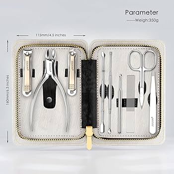 Amazon.com : ZIZZON Manicure Set Professional Stainless Steel