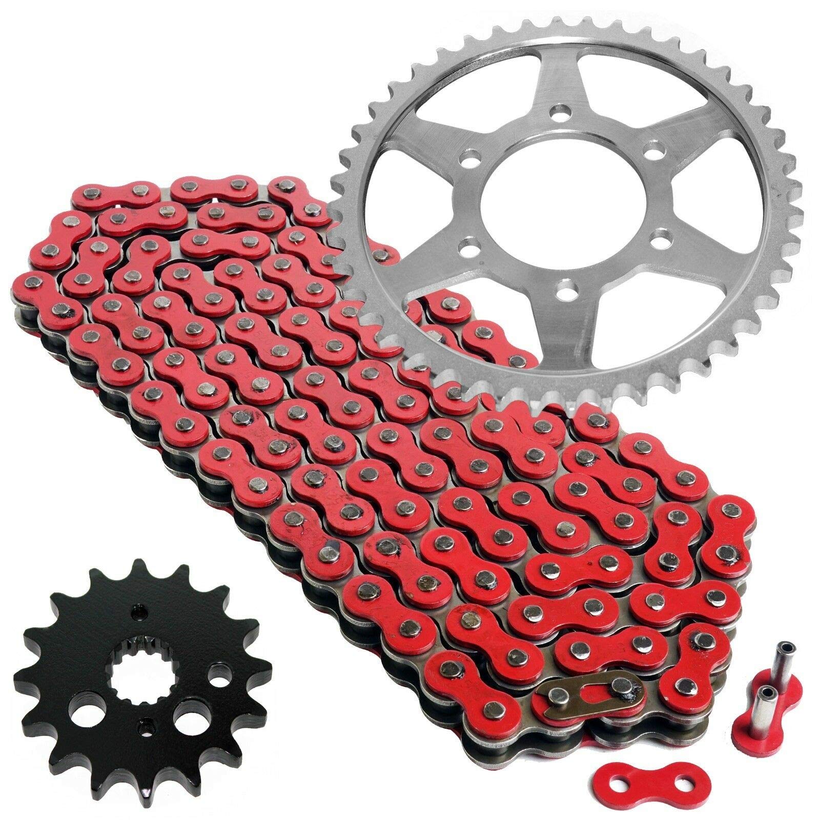 Amazon.com: Caltric Red Drive Chain and Sprocket Kit Compatible