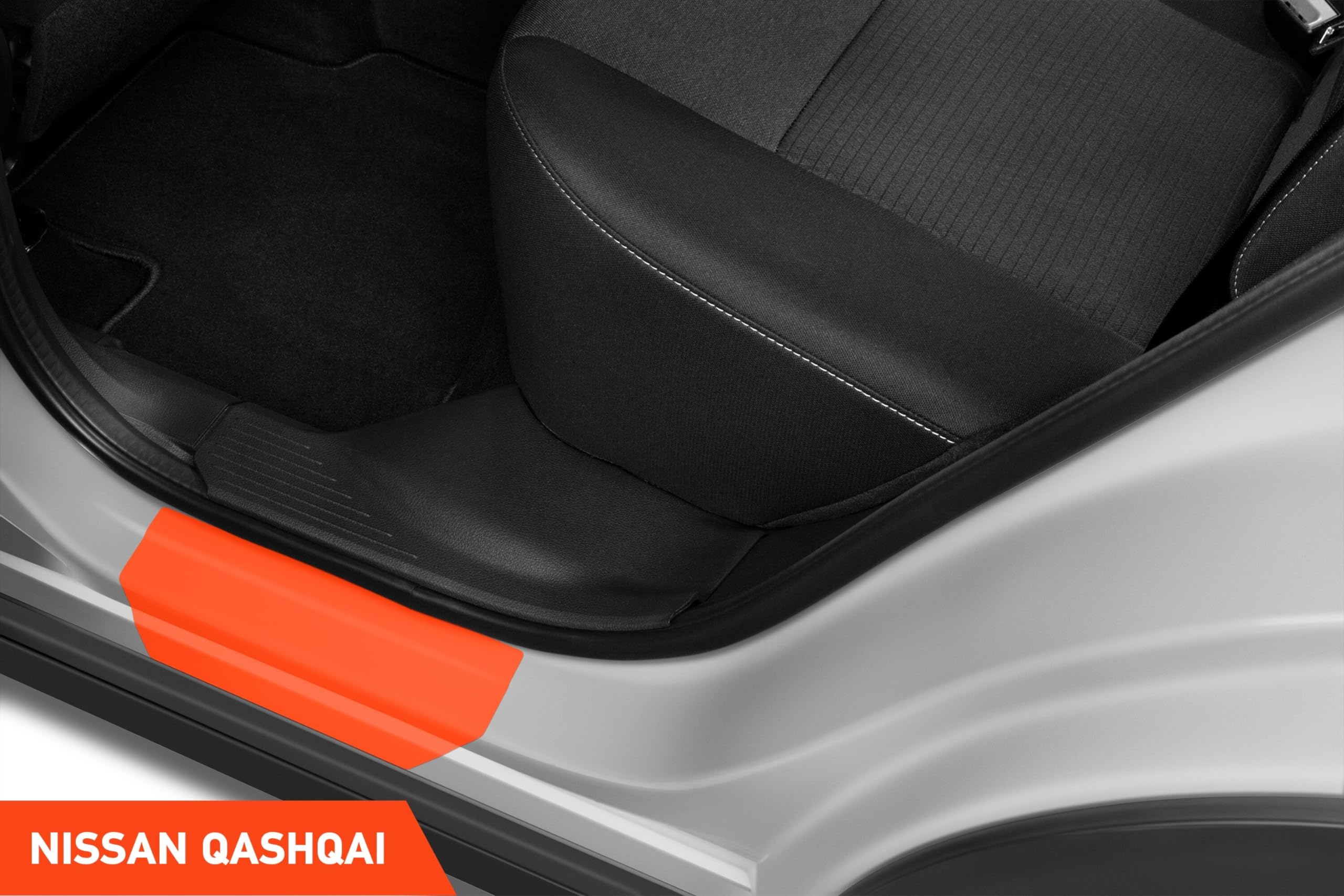 Protecteur De Seuil De Coffre Pour Nissan Qashqai 3 (2021-2024) | Caoutchouc Antidérapant | Autocollant Facile à Poser