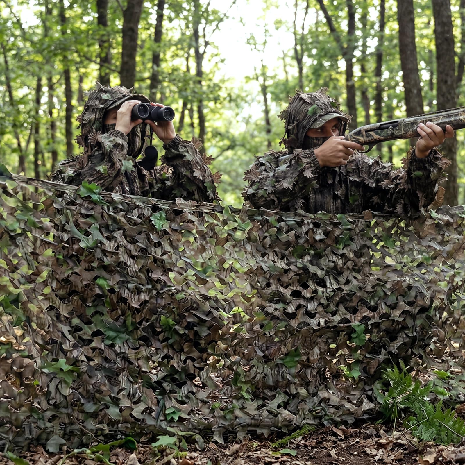 LOOGU - Red de Camuflaje para cortavistas, protección Solar, decoración de bosques, diseño de árboles, para el hogar, jardín, Camping, Caza — view 38