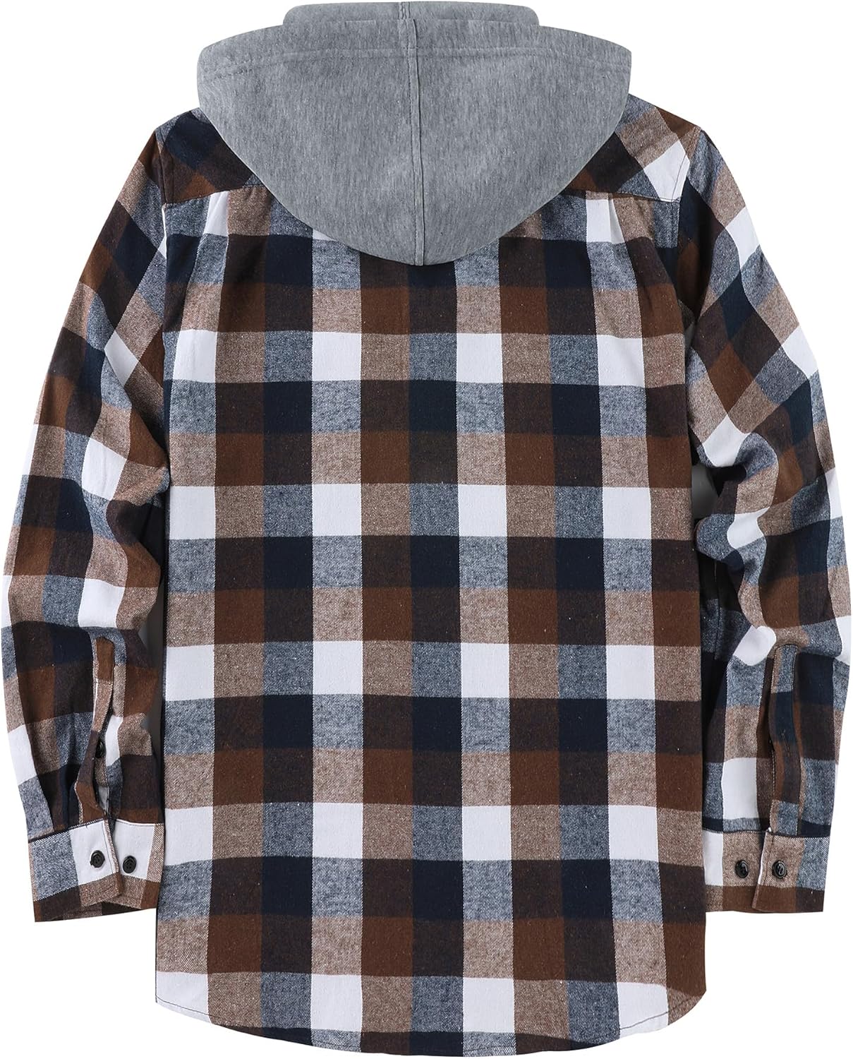 Little Beauty 3 Pack Men's Flannel Shirts Plaid Hoodie Button Down Shirt Jackets Long Sleeve Stylish Hooded with Pocket - Image 3