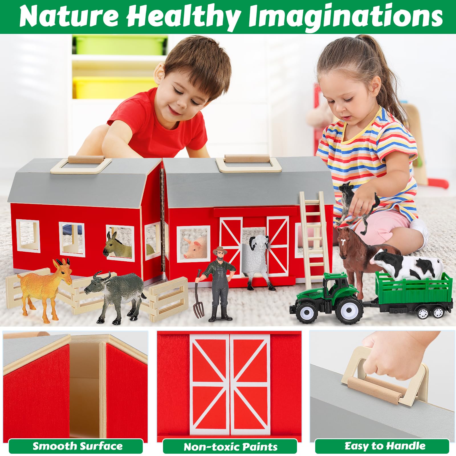 Snapklik.com : GMAOPHY Farm Animals Toys For 3+ Year Old Toddlers Girls ...