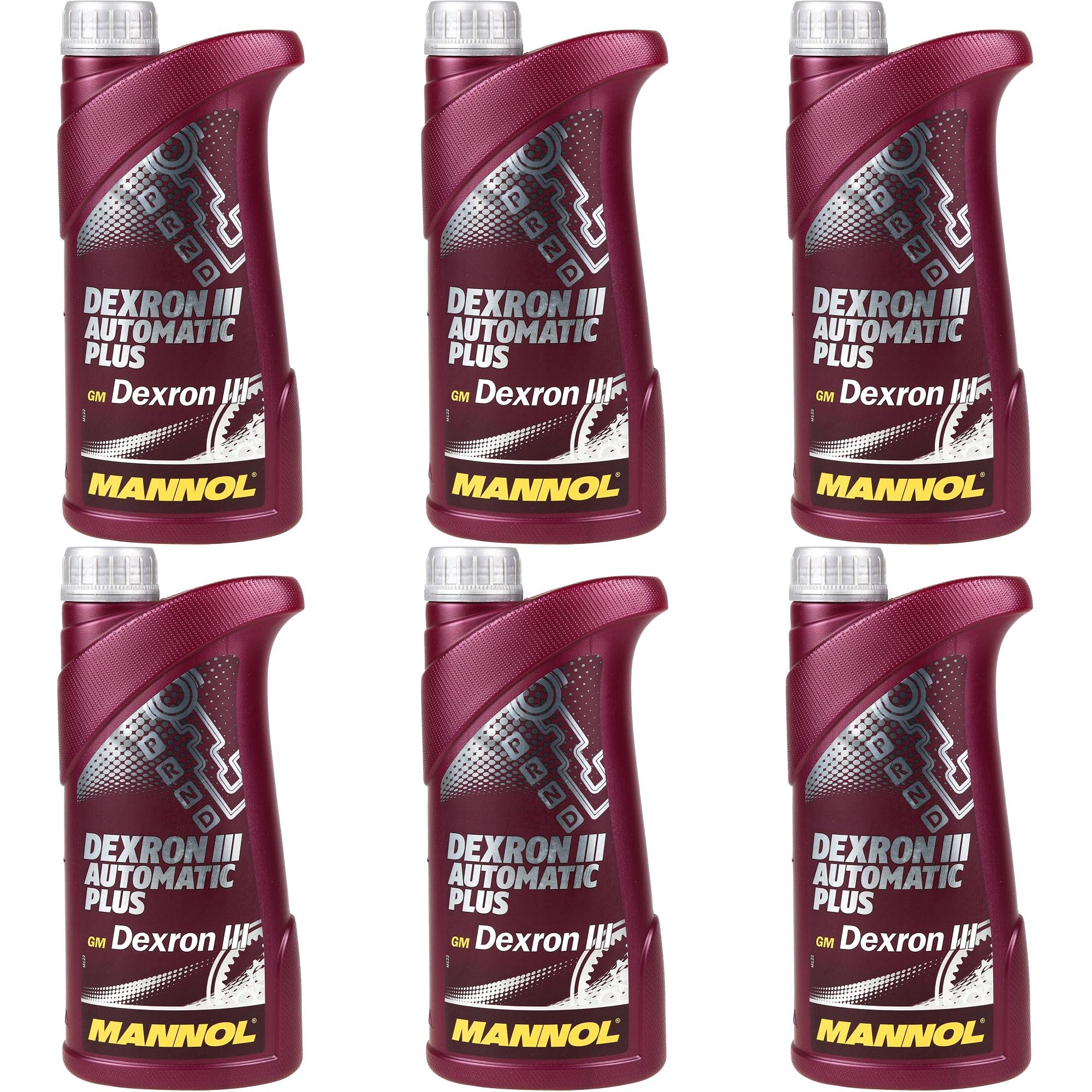 Set 85464098 MN8206-1 6x1 Liter Original MANNOL Automatikgetriebeöl Dexron III Automatic Plus Gear Oil