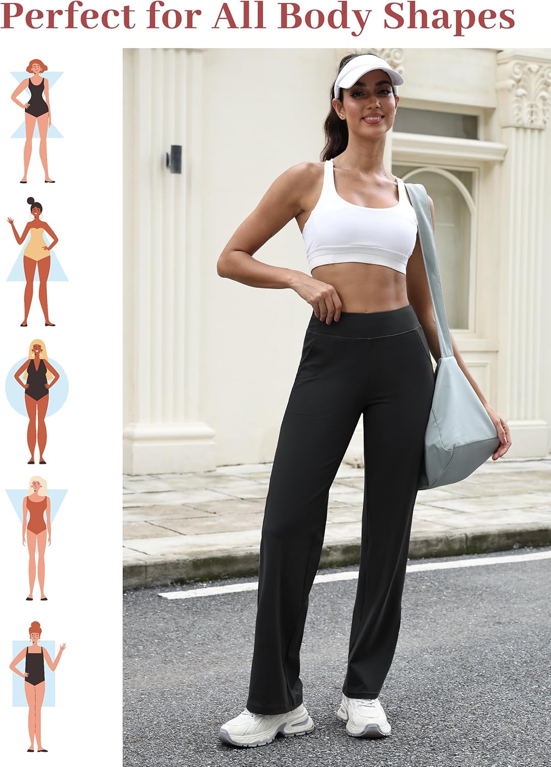 SEVEGO Tall Women's 32/34/36 Inseam Wide Leg Yoga Pants High Waist Stretch Dress Casual Long Sweatpants with Pockets - Image 9