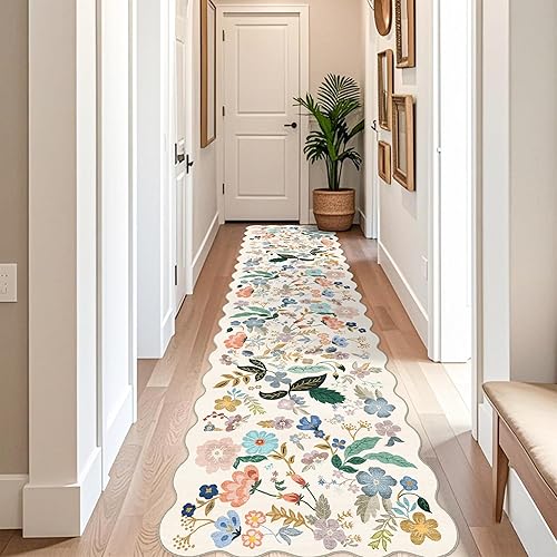 Miniatura 496 de Alfombra lavable para pasillo y de cocina, alfombra de entrada, vintage, suave para el suelo, alfombra antideslizante para interiores, para baño