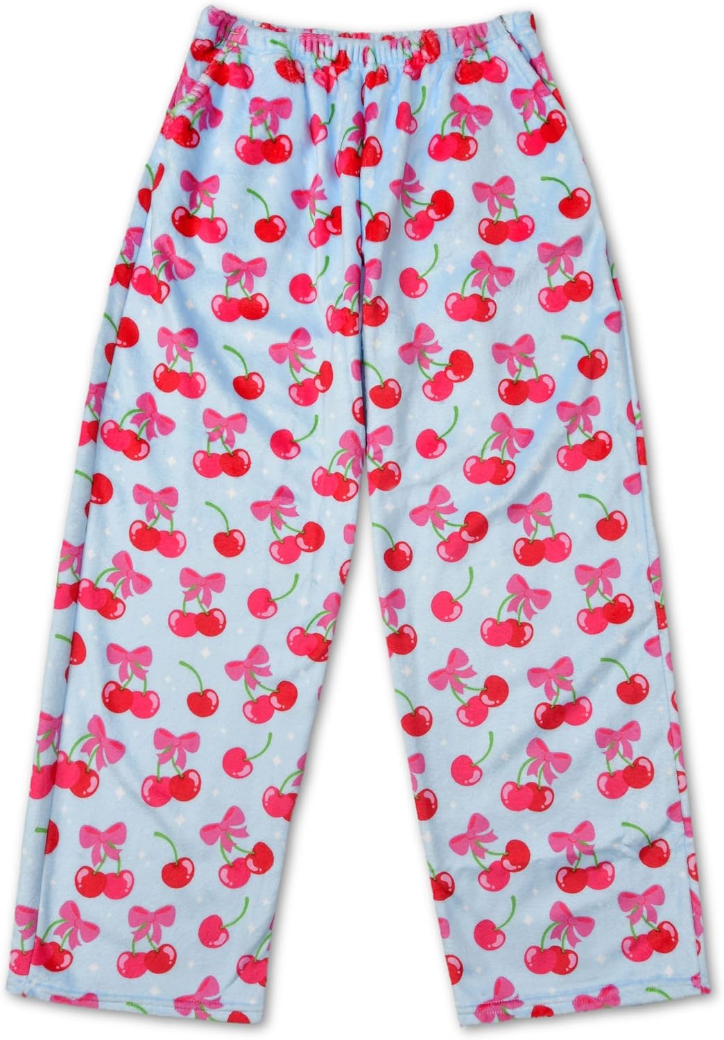 iscream Big Girls Silky Soft Plush Fleece Pants - Pretty in Print Collection