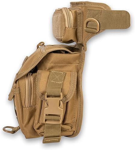 Miniatura 2 de Voyager - Bolsa de pierna resistente a la intemperie, carcasa exterior Cardura  Para caza o senderismo  Cintura ajustable y correa de pierna caída,