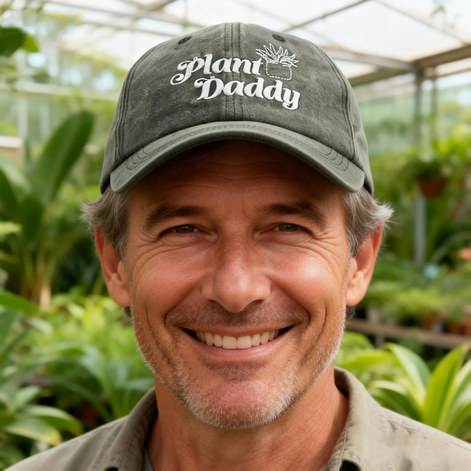 Men Plant Daddy Baseball Caps Adjustable Summer Classic Sandwich Dad Hat - Image 4